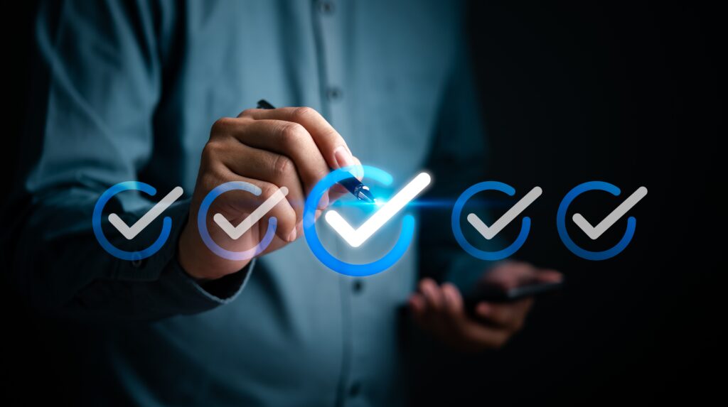 Checklist for business tasks